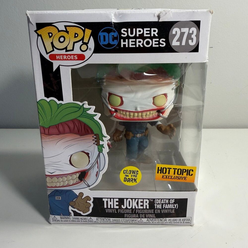 FUNKO POP DC SUPER HEROES THE JOKER ( DEATH OF THE FAMILY ) # 273 HOT TOPIC